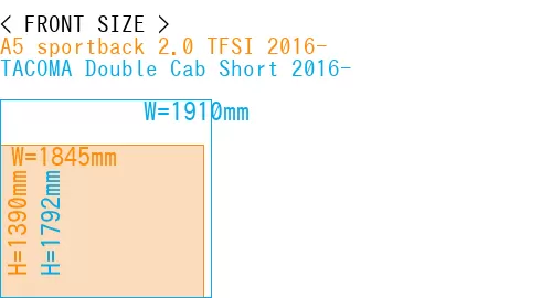 #A5 sportback 2.0 TFSI 2016- + TACOMA Double Cab Short 2016-